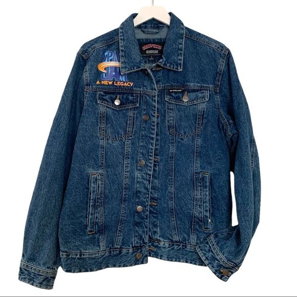 Members Only Space Jam A New Legacy Denim Jacket - Picture 1 of 5